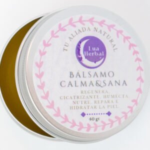 Bálsamo calma y sana con calendula, manteca de karité, y tepezcohuite. Es vegano