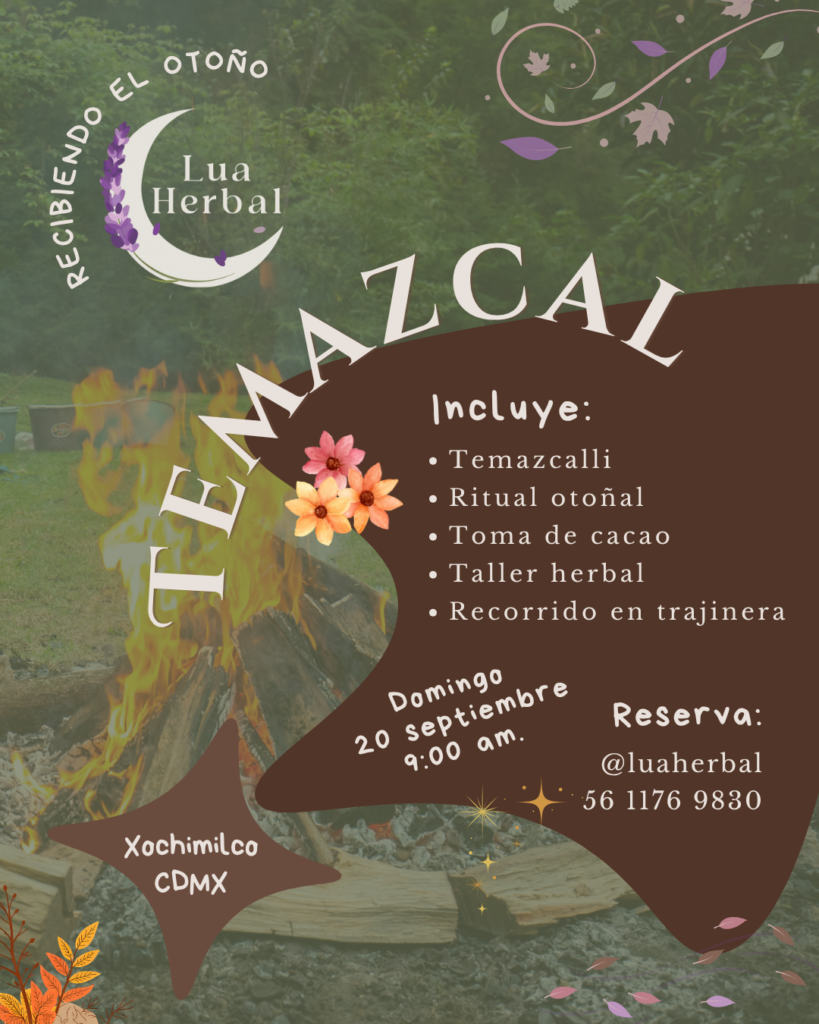 Temazcal de otoño en Xochimilco Ciudad de México
